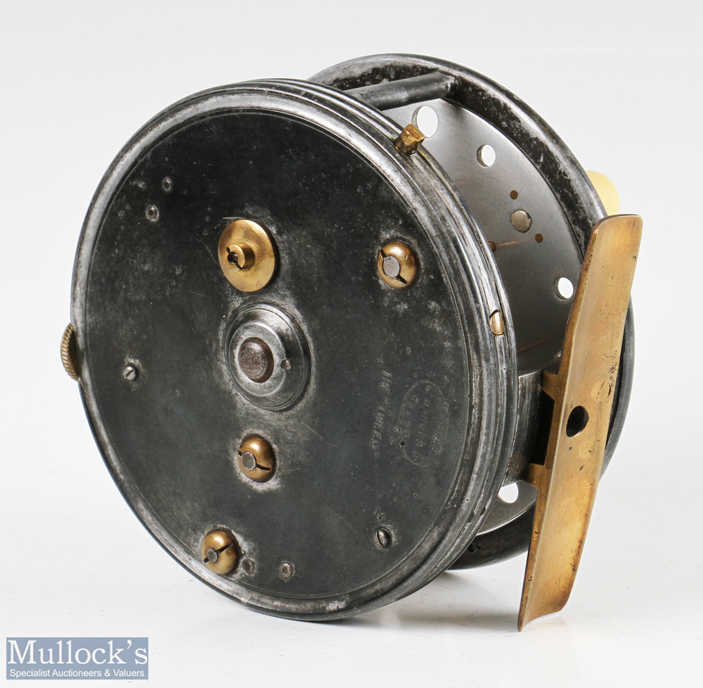 Rare Forrest & Sons Maker Kelso 4 ½” The Tweed alloy Salmon fly reel pillared drum core, twin - Image 2 of 2