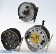 2x Milwards Gyrex and a Young’s Freedex reels (3)– to incl Gyrex 4” alloy Silex type casting reel,