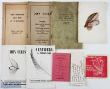 Fly-Tying ephemera to include One Hundred and One fly dressings booklet, Dry Flies booklet, Fly