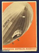 Germany - Graf Zeppelin 1937 a three fold publicity brochure advertising their service between