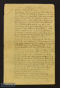 Selection of Historical Ephemera to include 1887 Ernest Little Manuscript ‘Address Read to the