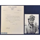 Autograph – WWII Flying Ace - Neville Duke (1922-2007) Signed Typed Letter dated 20th Oct 1980 on