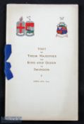 Visit Of Their Majesties The King And Queen To Swindon April 28th 1924 - an impressive 15 page