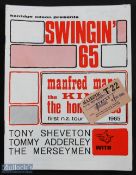 Autographs – Swingin’ 65 Music Programme Signed by Manfred Man, The Kinks, The Honeycombs and Tony