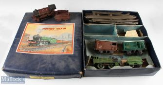 Selection of Hornby O Gauge Railway items incl 2x 501 loco’s and tenders, one LMS and the other