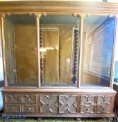 Furniture - Superb Ex Perth tackle house / shop Oak and Glass display cabinet all original one of