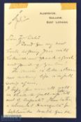 Autograph – A. Burnett Smith (Annie S. Swan) (1878-1943) Hand Written Letter referring to a new book