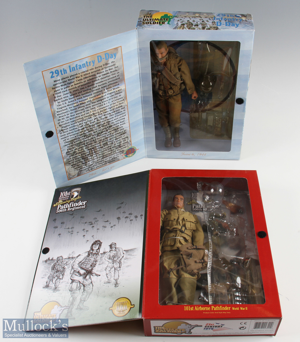 2 Boxed The Ultimate Soldier WW2 Figures 29th Infantry Div D-Day and 101st Airborne Pathfinder 506th