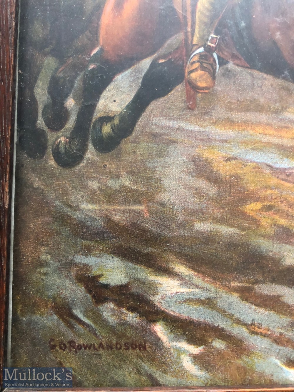 India – WWI Military Lithograph showing Sikhs of the Bengal lancers charge Germans at the Battle - Image 3 of 3