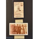 Antarctic - Autographs – Robert Falcon ‘Captain’ Scott (1868-1912) and Ernest Shackleton (1874-1922)
