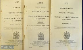 WWI United Kingdom Government Document – Report relating to economic and political conditions