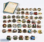 Danbury Mint Train / Locomotive Enamel Pin Badges – Full Set of 50 Pins complete with a