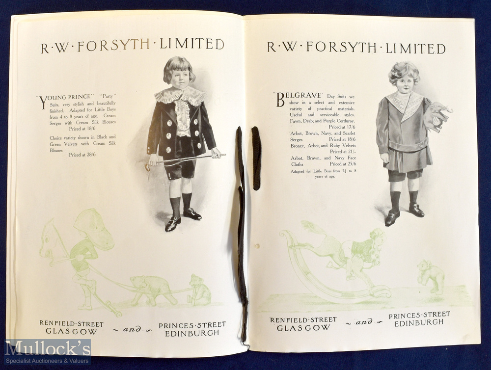 Children’s Fashionable & Party Outfits. R.W. Forsyth, Glasgow & Edinburgh, Catalogue Circa 1900. - Image 2 of 2