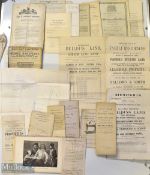 Box of Assorted 18th and 19th Century Documents and Ephemera including various Wills some vellum and