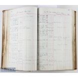 Winston Churchill - G Alderson Coal Merchant Ledger for Westerham & Brasted Large ledger of 1000