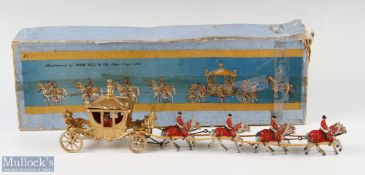 John Hill & Co Coronation Series Royal Coach in original box, lid with some tape repairs