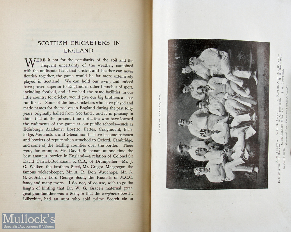 Cricket - Fifty Years Reminiscences Of Scottish Cricket By D.D. Bone, Glasgow 1898 - a 290 page book - Image 3 of 4