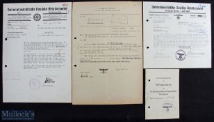 Germany – Third Reich Documents consisting of A Political Judgment by the Orstgruppe ‘Horst