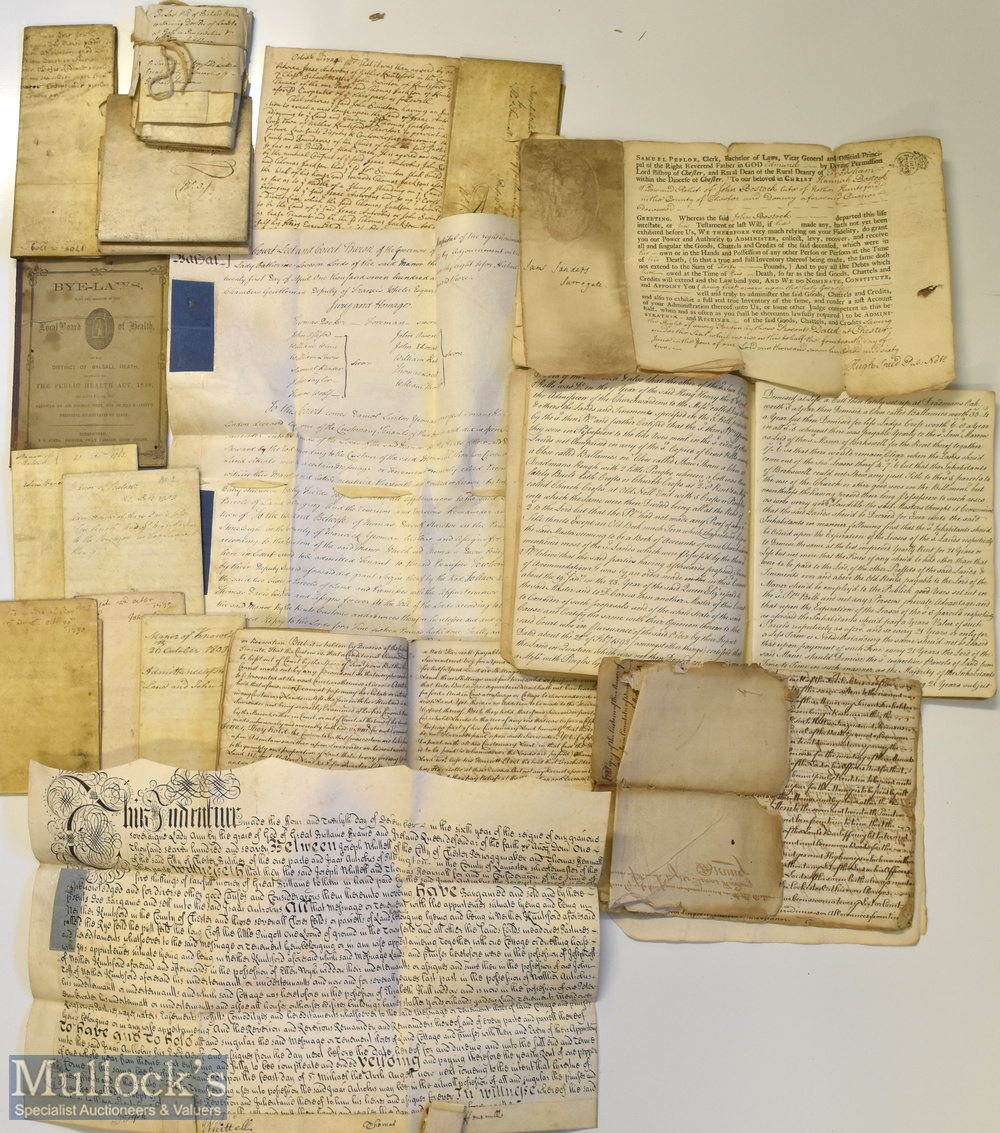 Mixed Selection of Indentures and Deeds covering Cheshire, Shropshire, Devonshire, Arden, Lancashire - Image 2 of 3