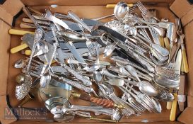 Large Quantity of Silver Plated Cutlery incl sets and part sets, in assorted designs and makers,