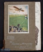Multi Signed 1914 London Aerodrome Menu and Souvenir dated March 20 1914 featuring Claud Grahame