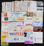 Selection of 1950-70s Radio Ham QSL cards featuring a mixed selection of countries and stations,
