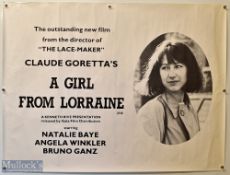 Original Movie/Film Poster A Girl From Lorraine measures 40x30, Claude Goretta, starring Nathalie