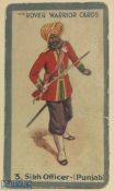 Original the ‘the Rover Warrior cards’ the Sikh officer from the Punjab c1900s