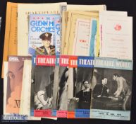 Selection of Vintage Theatre and Opera Programmes also includes some tickets to include Welsh