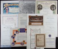Selection of Birmingham Certificates To consist of School, Union, Church, Sporting various sizes (