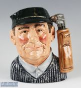 Royal Doulton Golfer D6784 Character Jug special edition new colourway 1987 for John Sinclair,