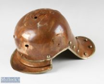 Prussian Garde du Corps Tombak Parade Helmet Shell with white metal edging and boss’, lining