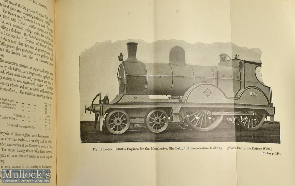 Railway - The Development Of The Locomotive by Clement T. Stretton 1903. A fine 264 page book with - Image 3 of 3