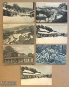 Collection of (14) printed postcards of Ranikhet, India c1900s. Set includes views of the mall and