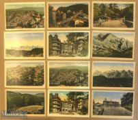 Collection of (20) litho postcards of Simla, India c1900s - All litho set includes views of