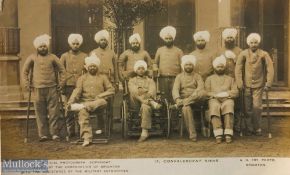 India & Punjab – Sikhs at Brighton WWI A vintage antique postcard showing a Sikhs soldiers