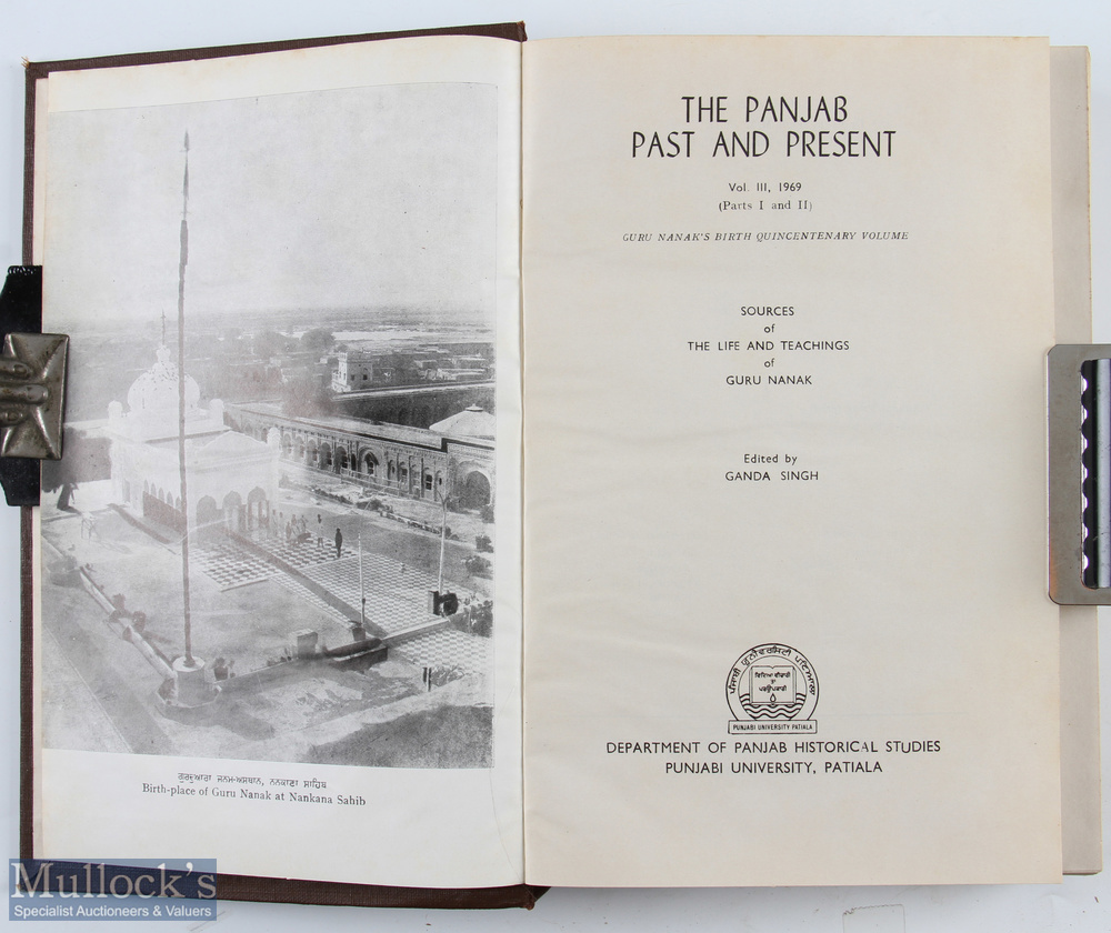 Singh, Ganda - 1969 The Panjab Past and Present – Sources of the Life and Teachings of Guru Nanak - Image 2 of 2