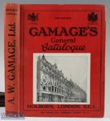 Gamage’s General Catalogue, Holborn, London 1926. A very large extensive 786 page mostly Furniture