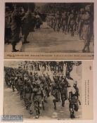 India – WWI Military Postcards (2) Sikh regiments on the march WWI France c1914