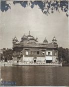 India & Punjab – Golden Temple Photograph An usually large vintage photograph of the Sikh holy
