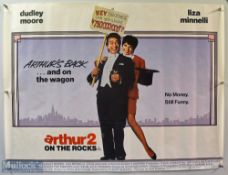 Original Movie/Film Poster Arthur 2 On the Rocks - 40 x 30 Starring Dudley Moore From Warner