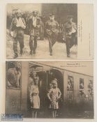 India – WWI c1914 Sikh Postcards set of (2) showing Sikh regiments in France