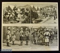 India & Punjab - The Treachery in the Tochi Valley: The First Attack On The Camp original gravure by