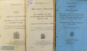 WWI United Kingdom Government Document – Report relating to the Treaty of Peace with Germany,