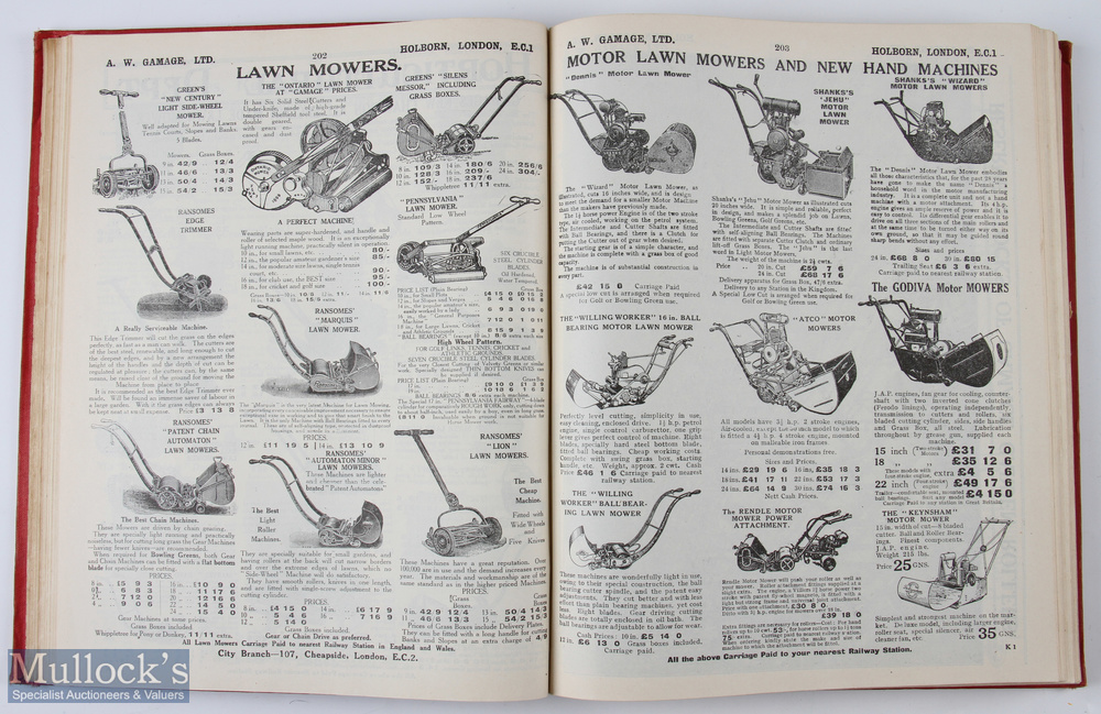 Gamage’s General Catalogue, Holborn, London 1926. A very large extensive 786 page mostly Furniture - Image 3 of 5