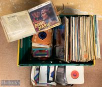 Box of Assorted Records and LPs of assorted artists and genre’s, mostly in sleeves (Box)
