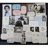 Large Selection of Film Star Autographs To include Norman Wisdom, Jerry Wayne, Barry Newman, Clodagh