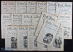 Scarce WWI Publication Public Opinion Weekly Newspaper featuring people’s opinion on the world