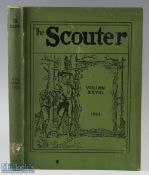 The Scouter 1934 Official bound volume of that years Scout magazines each with photographs, articles