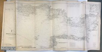 WWII Shipping Maps Date 1939 to 1941 of Dartmouth Harbour, Bristol Channel, Trevose Head to Dodman